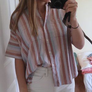 madewell button up top
